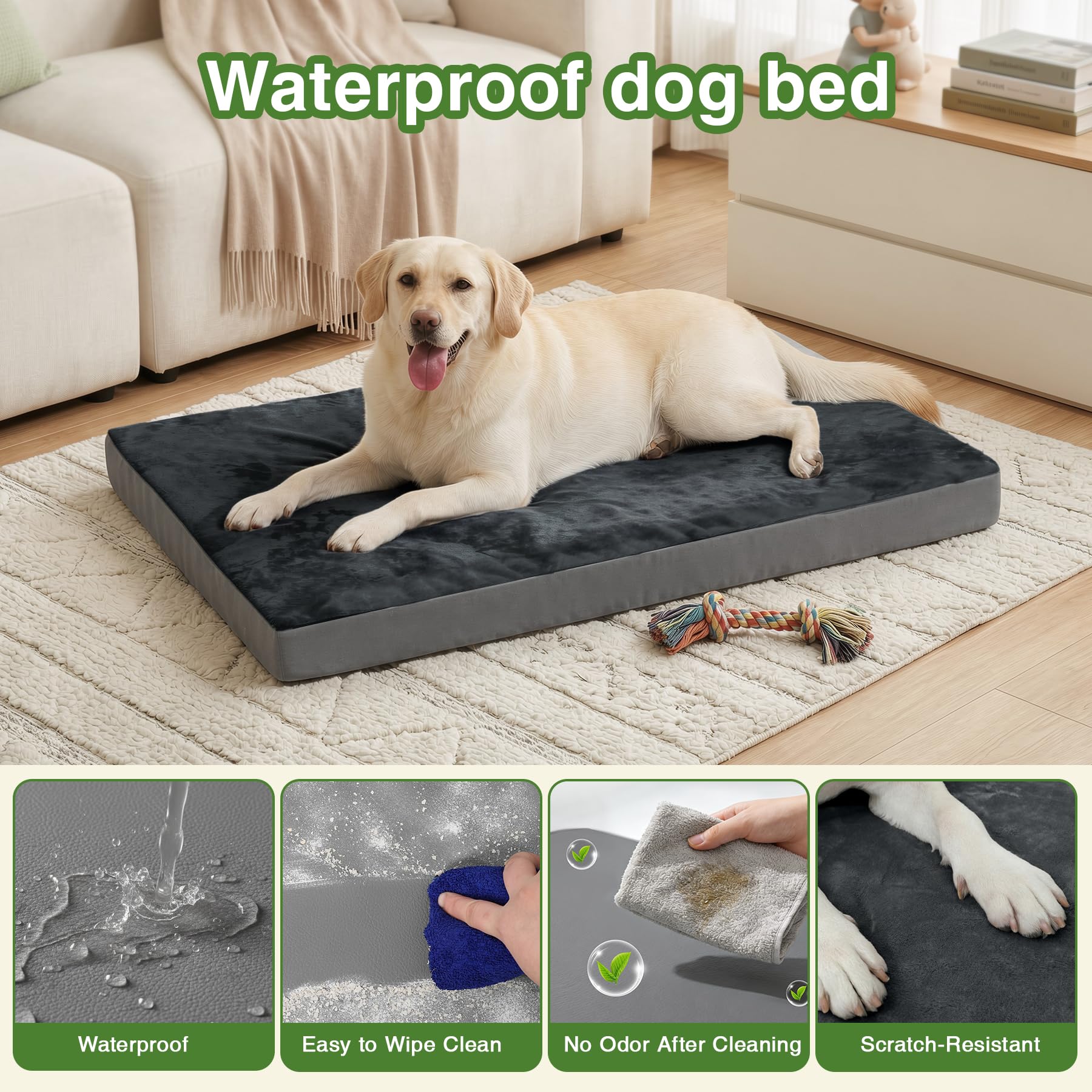 Vonabem orthopedic foam bed supports joints for restful naps.