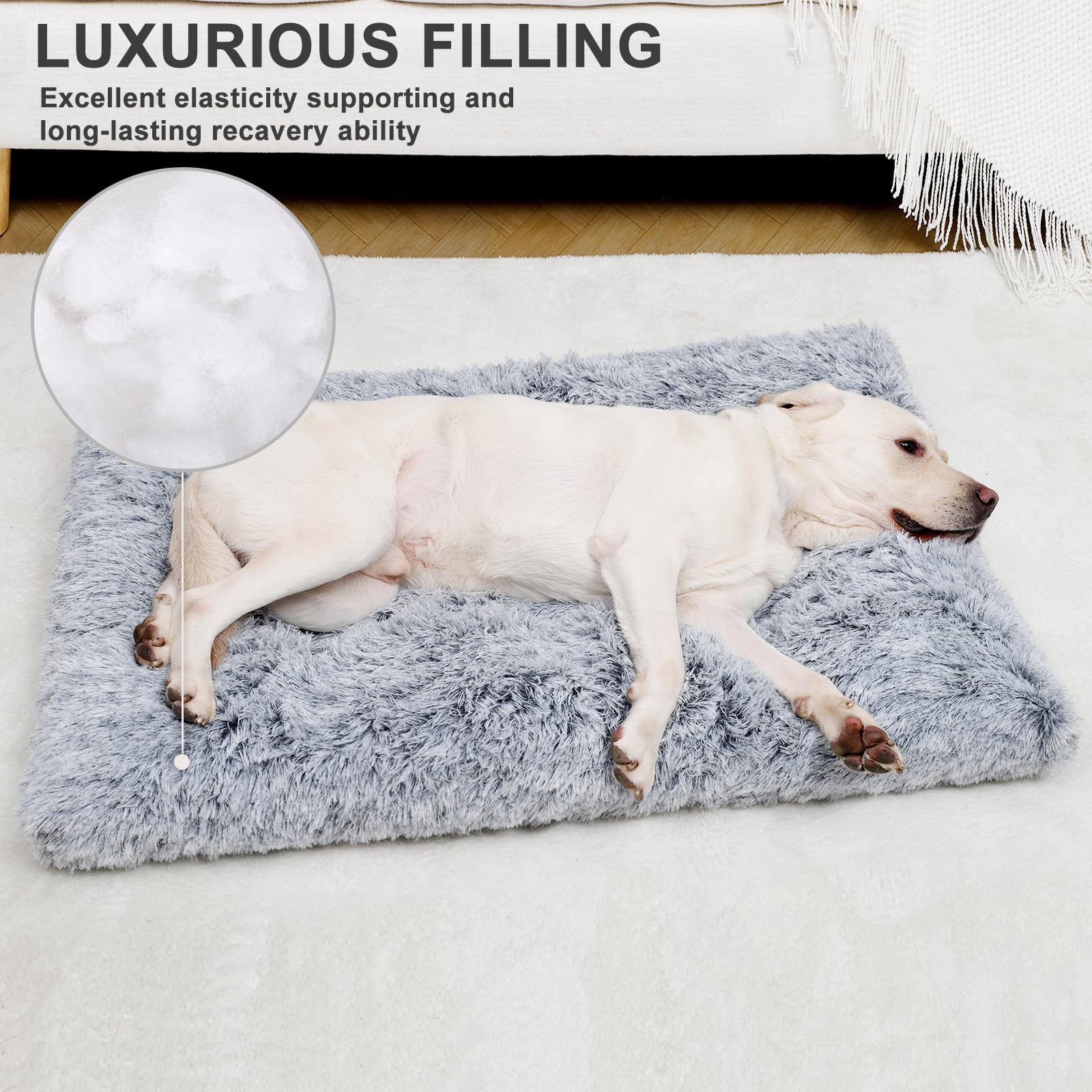 Close-up of Vonabem plush inner fill for soft, cushioned comfort