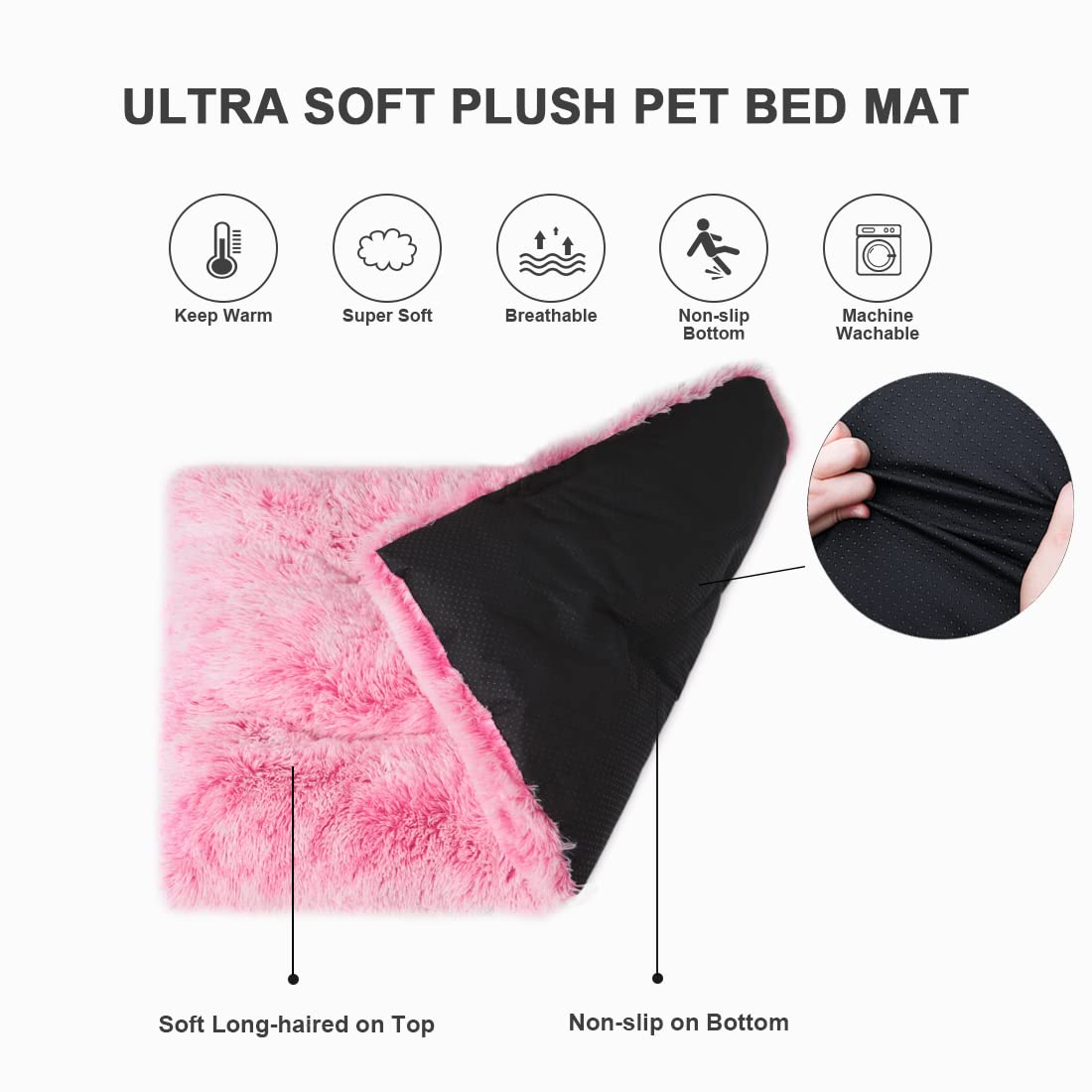 Washable dog bed for easy cleaning and long-lasting use