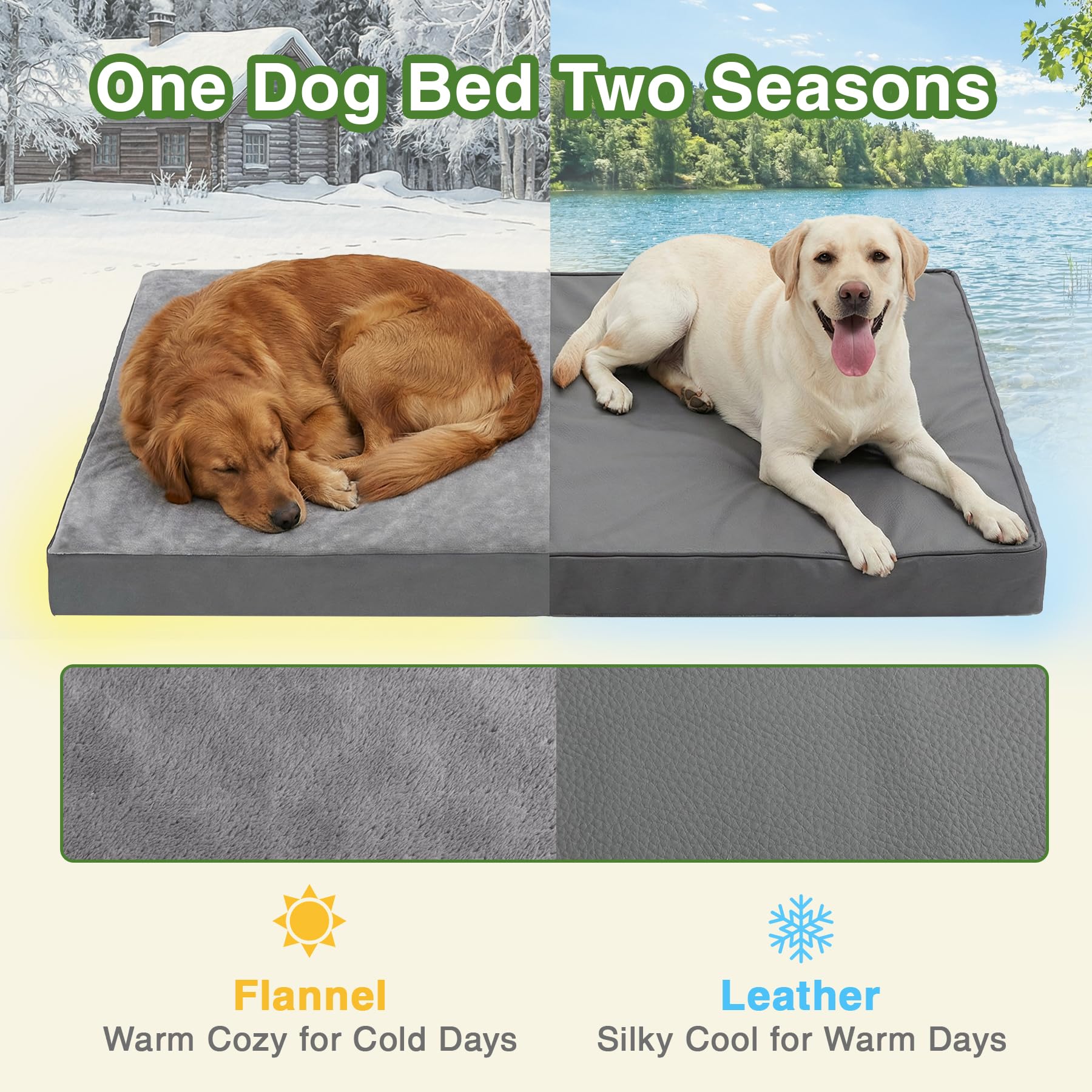 Vonabem 41x27 inch bed fits large breeds like Labs.