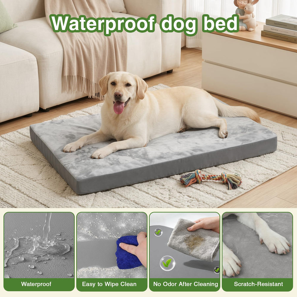 Vonabem XXXL dog bed side view highlighting easy-clean removable cover