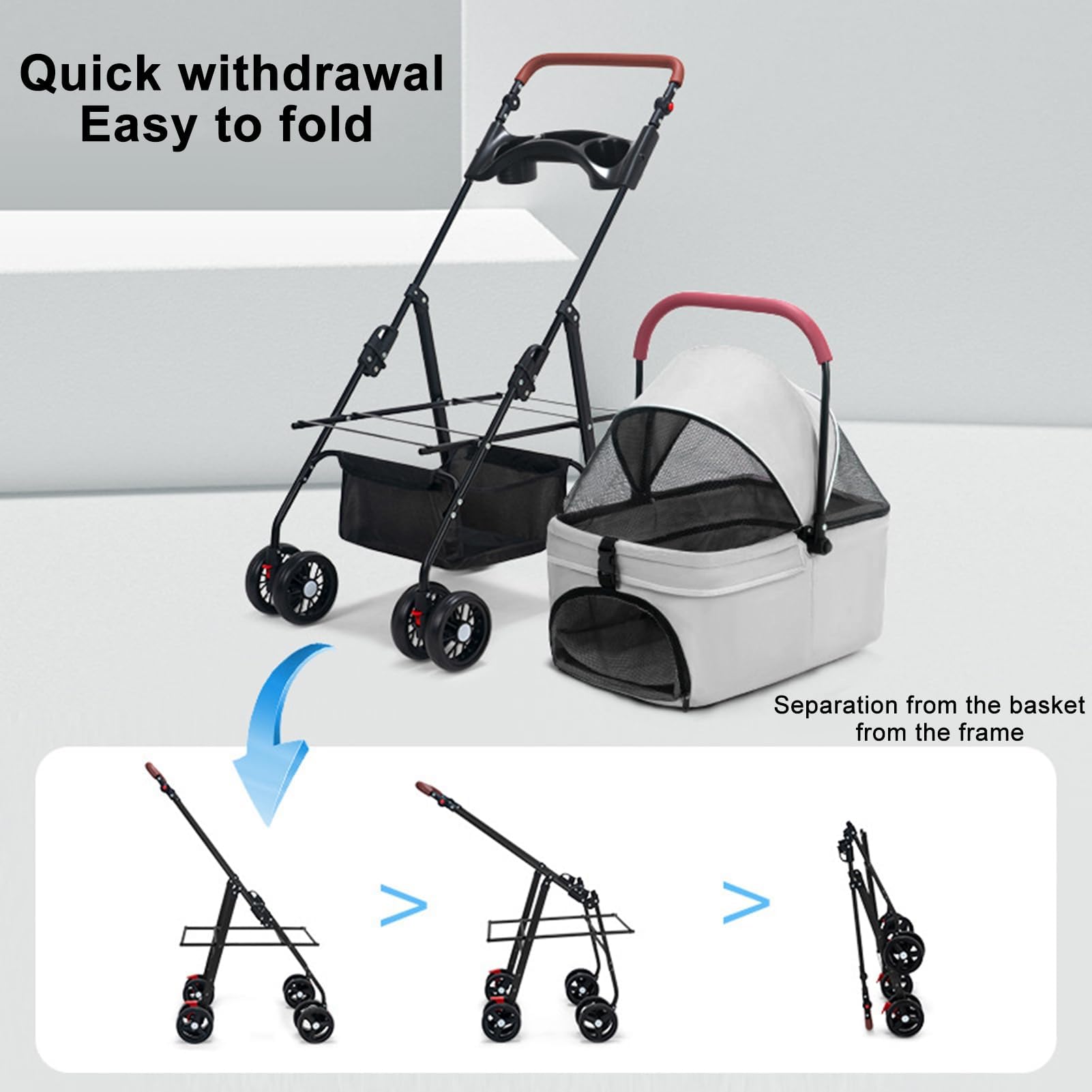 VOCRVSJY folding compact design for easy trunk storage and portability.