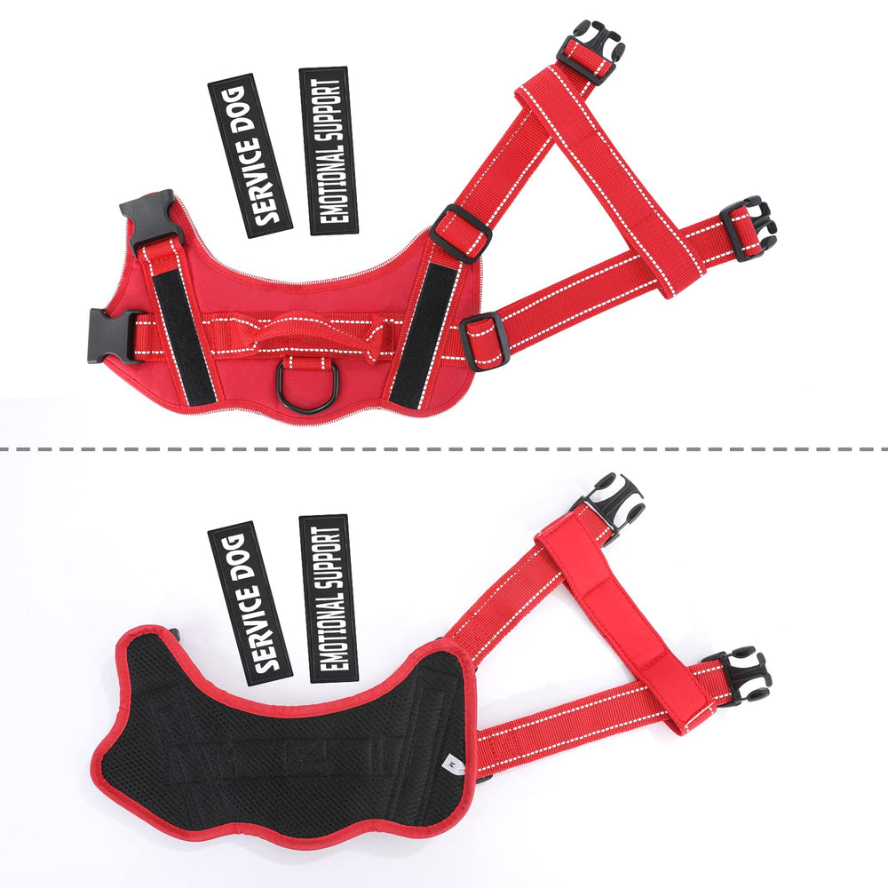 VOOPET service dog harness easy on-off design for quick fittings