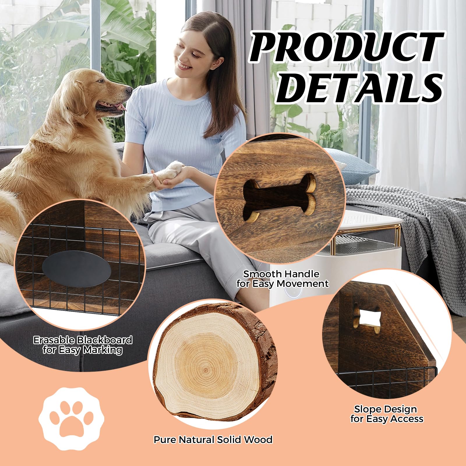 VOOTTOU dog toy bin fits living rooms for tidy spaces