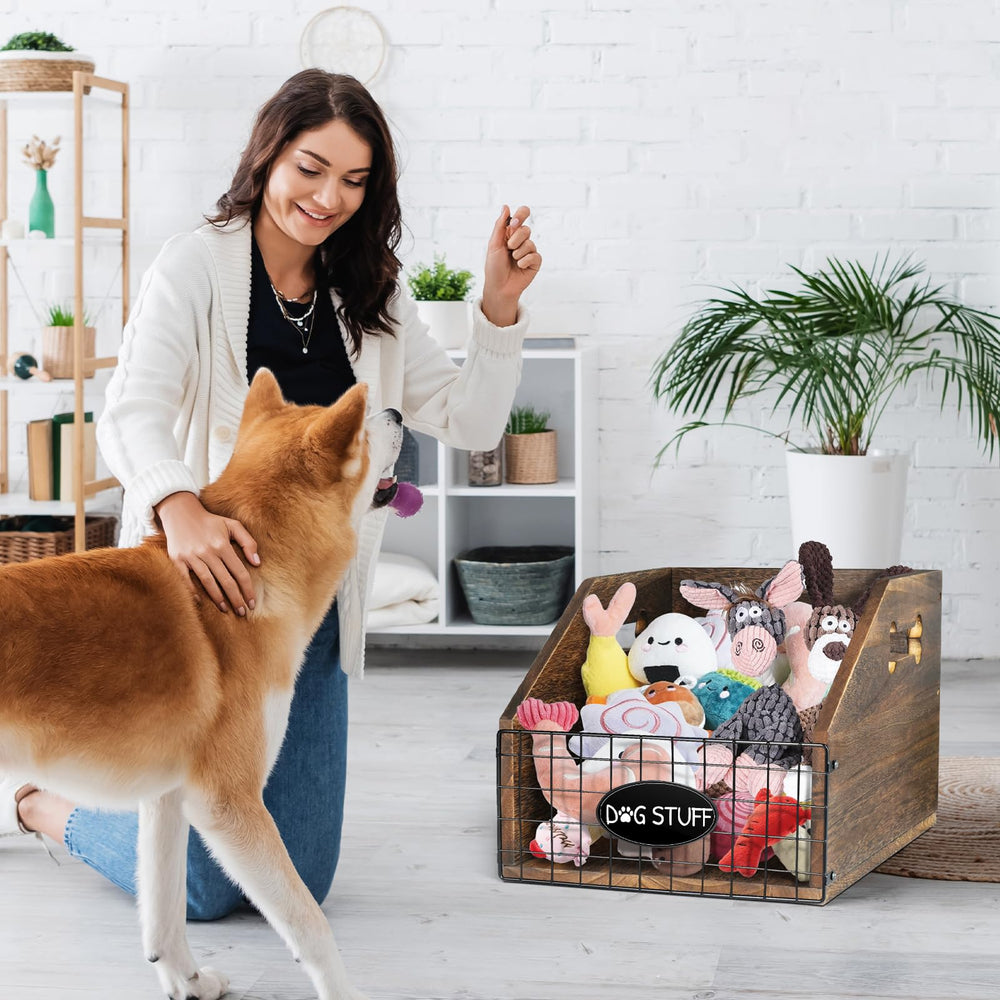 VOOTTOU toy chest features sturdy iron mesh for durable organization