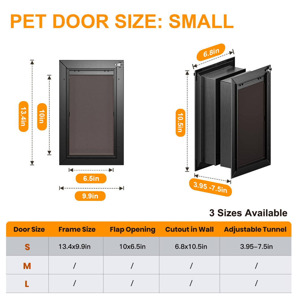 VOSOIR aluminum locks on both sides enhance door security