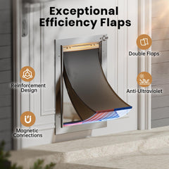 VOSOIR door fits 1.26–2.08 in thickness range for versatile installation.