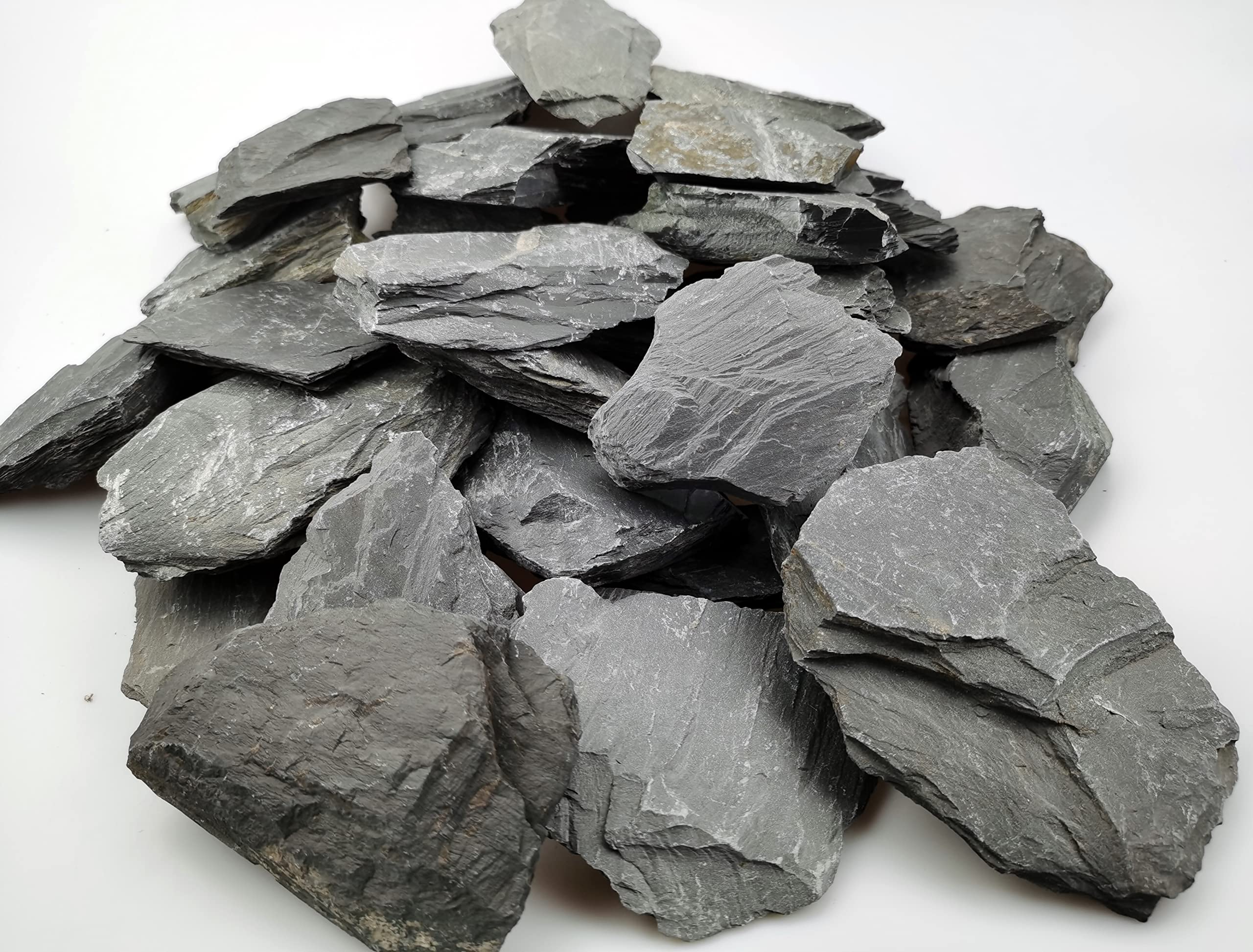 Voulosimi natural slate rocks for aquariums, durable decor for underwater landscapes