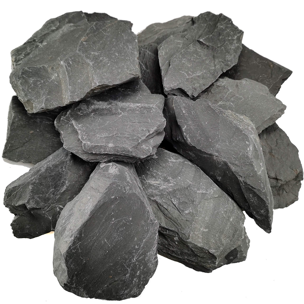 Voulosimi natural slate rocks show varied shapes for versatile aquarium décor.