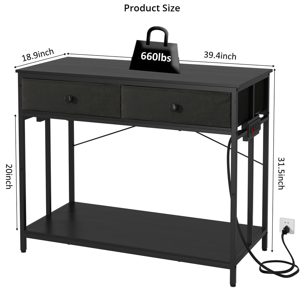 VOWNER 40-Gallon Stand side drawer open reveals convenient storage.
