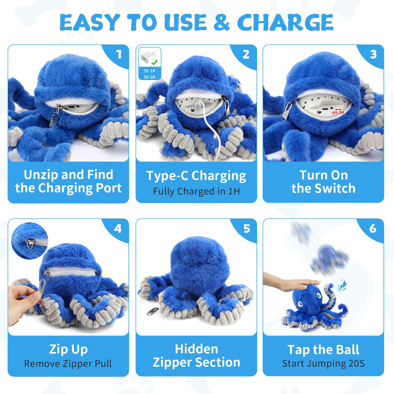 VOXGET 2-in-1 move and tug toy for independent play.