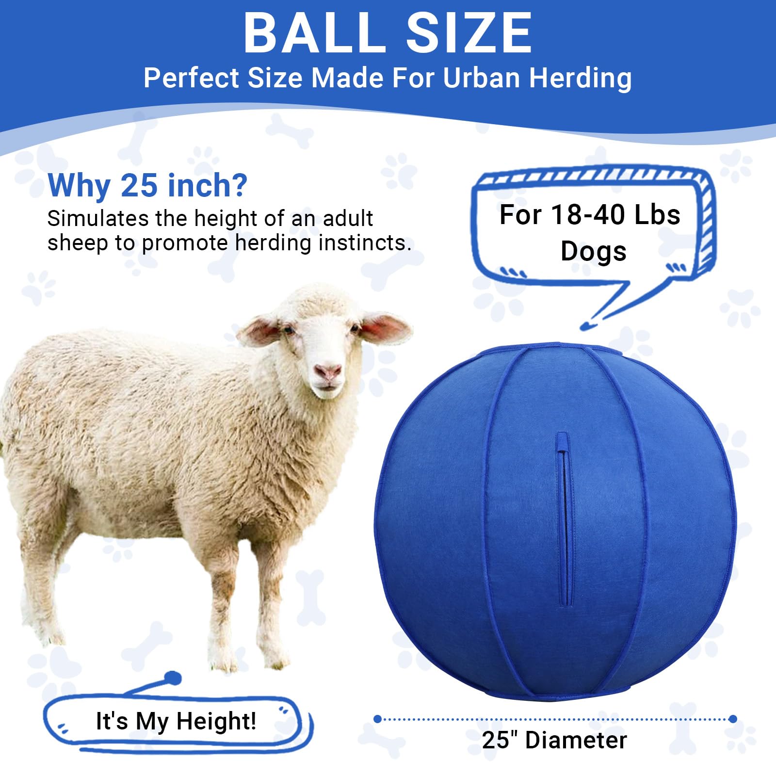 Bright blue color enhances visibility for outdoor exercise and play.