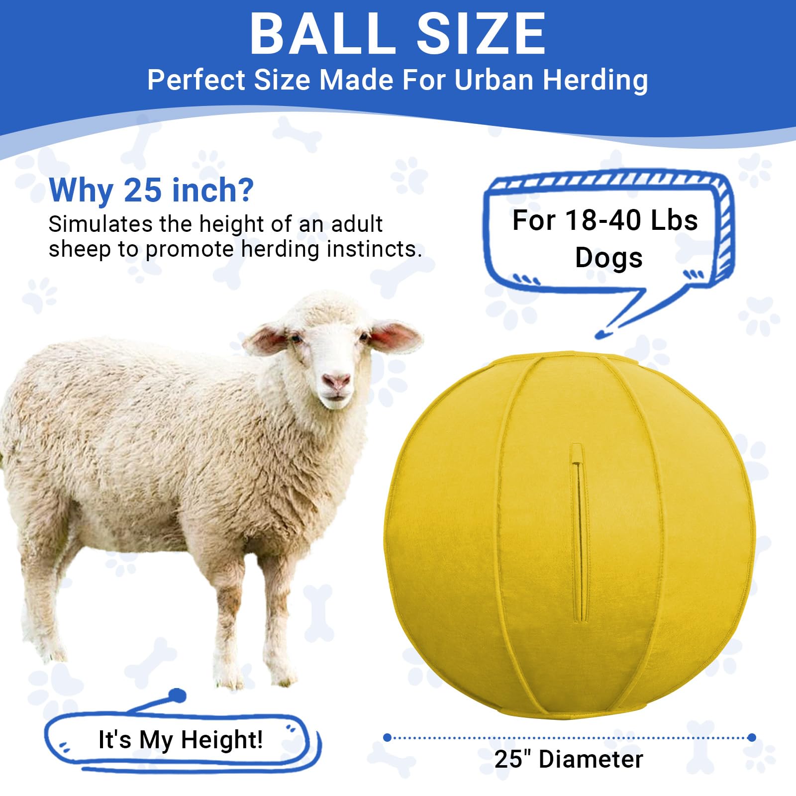 VOXGET Ball bright color boosts visibility and stimulates active pets.
