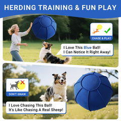 VOXGET 25-inch ball with washable cover shields against bites during rugged play.