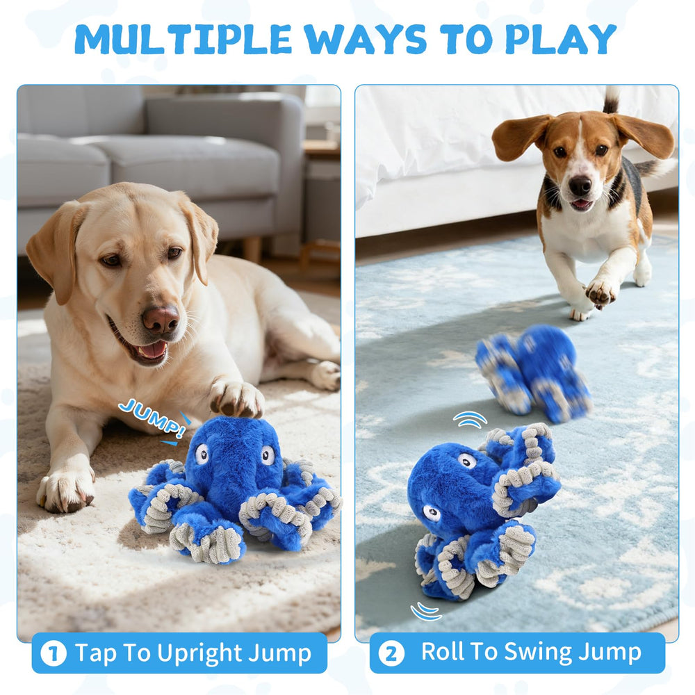 VOXGET octopus toy crinkle interior provides engaging sound cues.