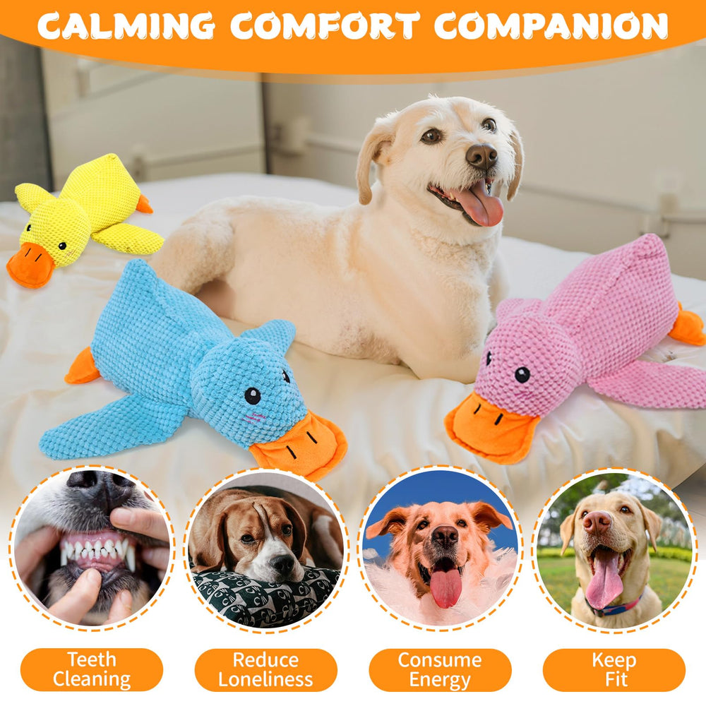 VOXGET vibrant-duck-toy for puppies and adults alike.