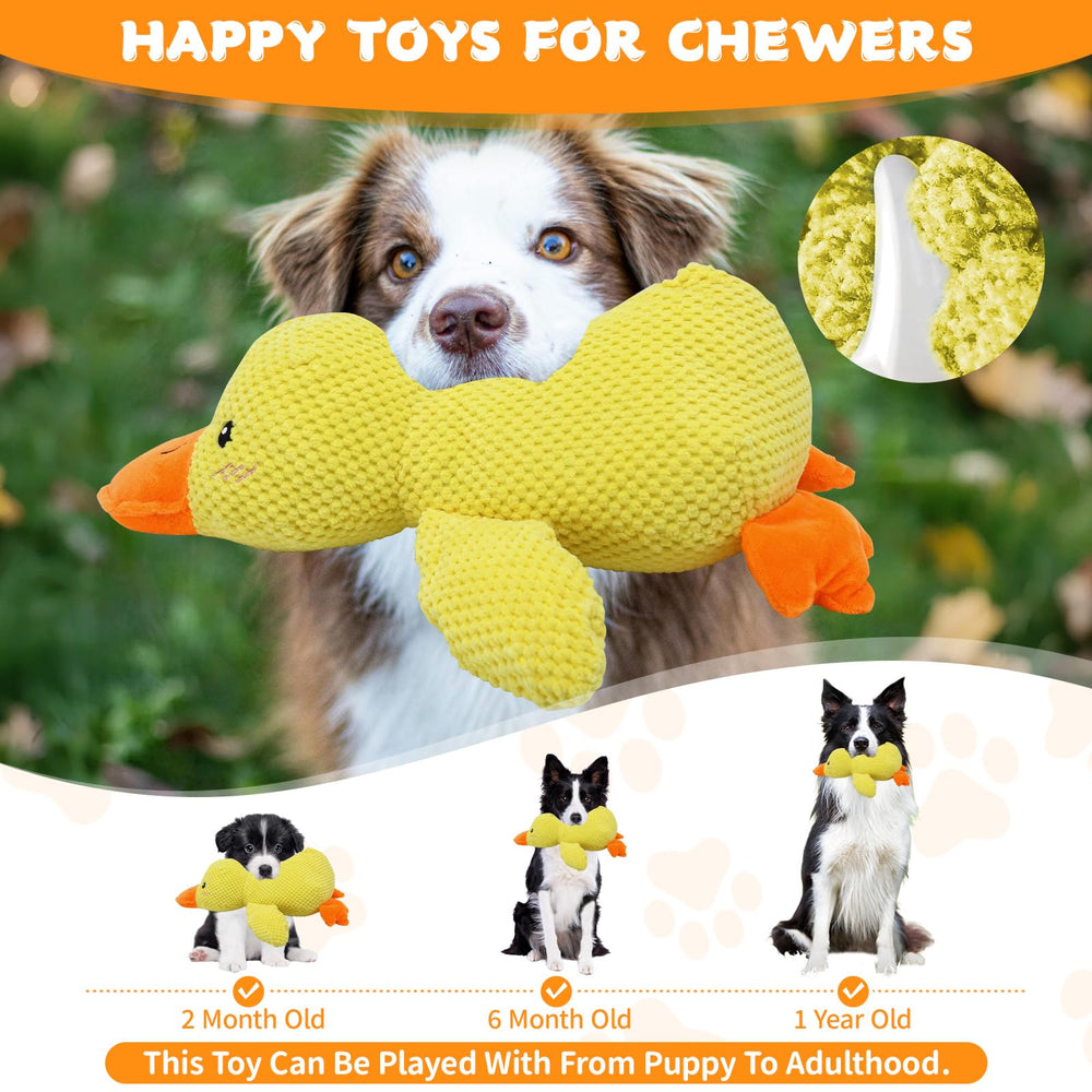 VOXGET teeth-friendly-duck-toy promotes chewing health.