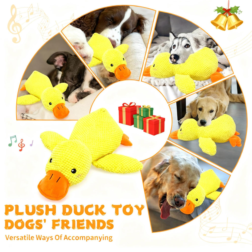 VOXGET durable-plush-duck-toy withstands enthusiastic chewing.