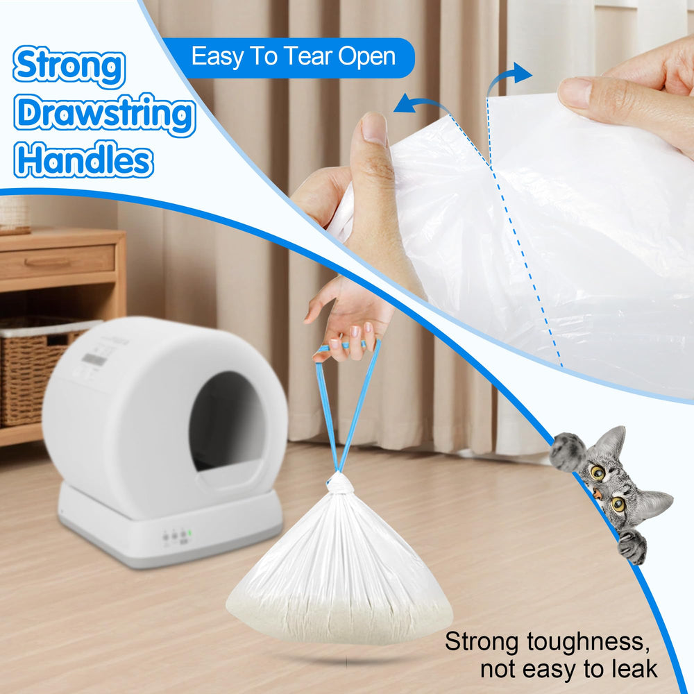 VOZIXALA drawstring closure for mess-free sealing and disposal