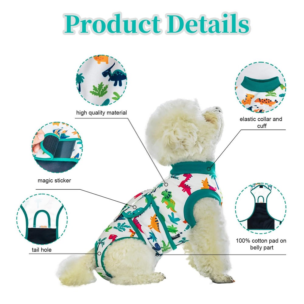 V.PET.B.R recovery suit with easy closures for quick dressing.