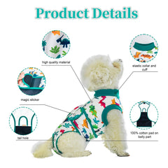 V.PET.B.R recovery suit with easy closures for quick dressing.