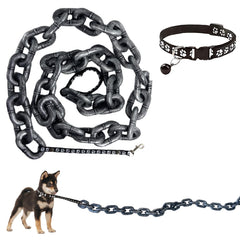 VQARCH 6ft funny dog leash with giant plastic chain for playful walks