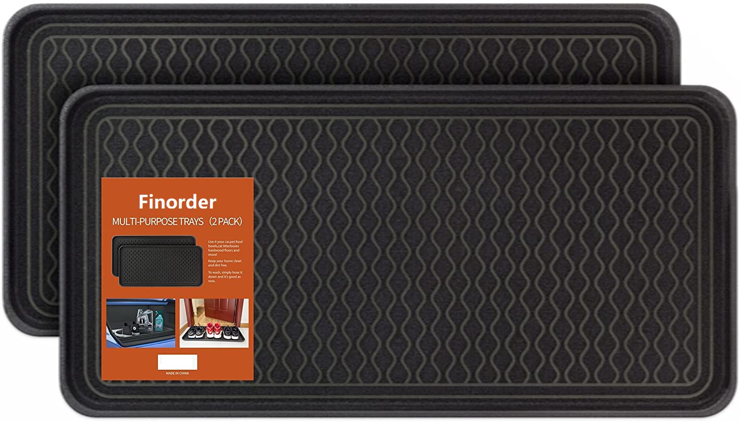 vramy finorder boot tray easy-drain design for dry floors