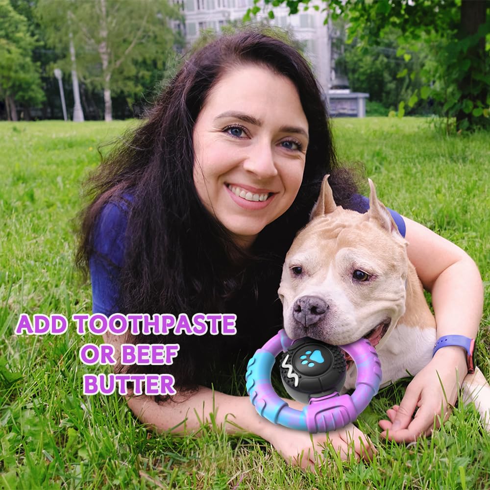VRTOP tough chew toy with ridges and bumps for a secure grip.