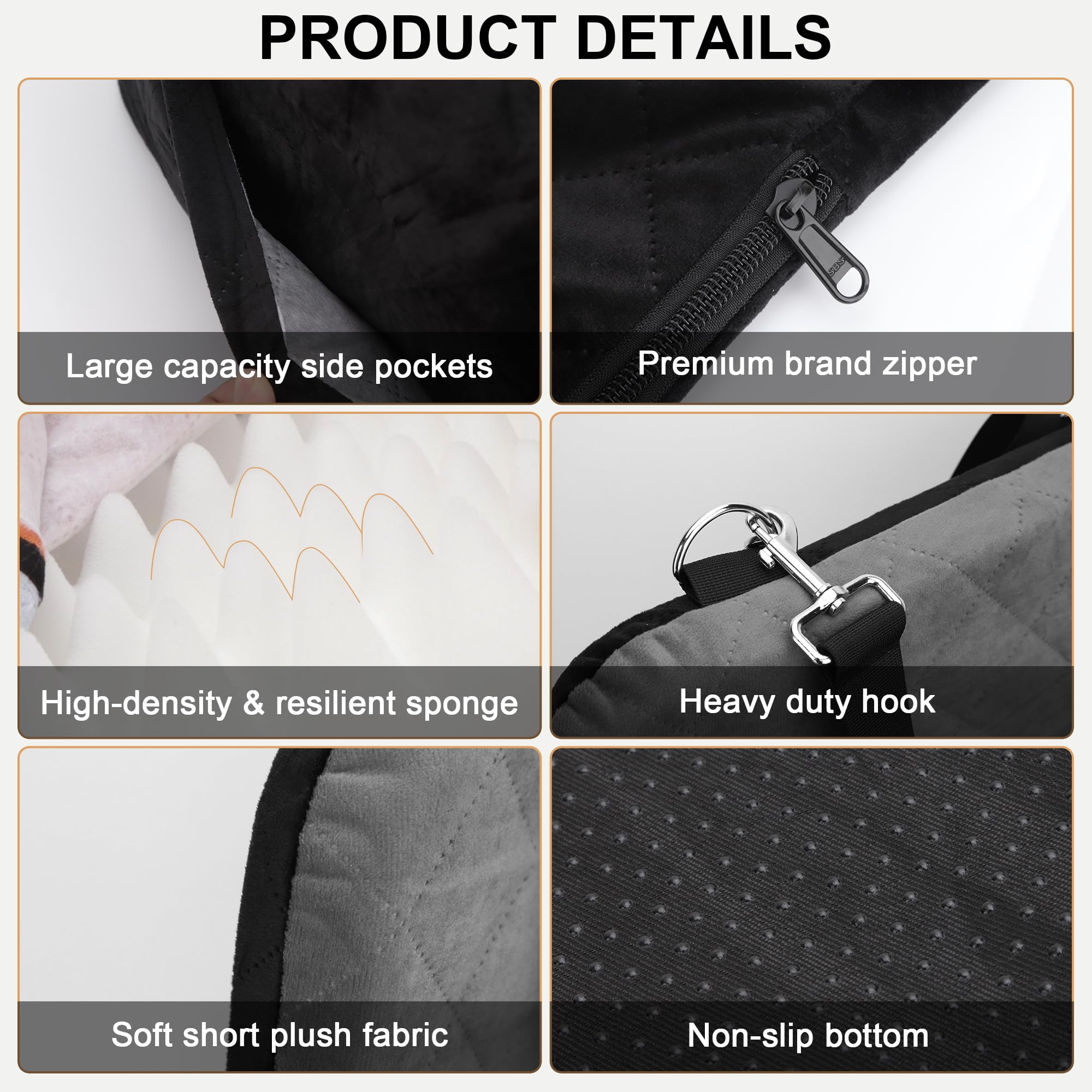 VSAPRDT machine-washable cover makes cleanup quick after trips.