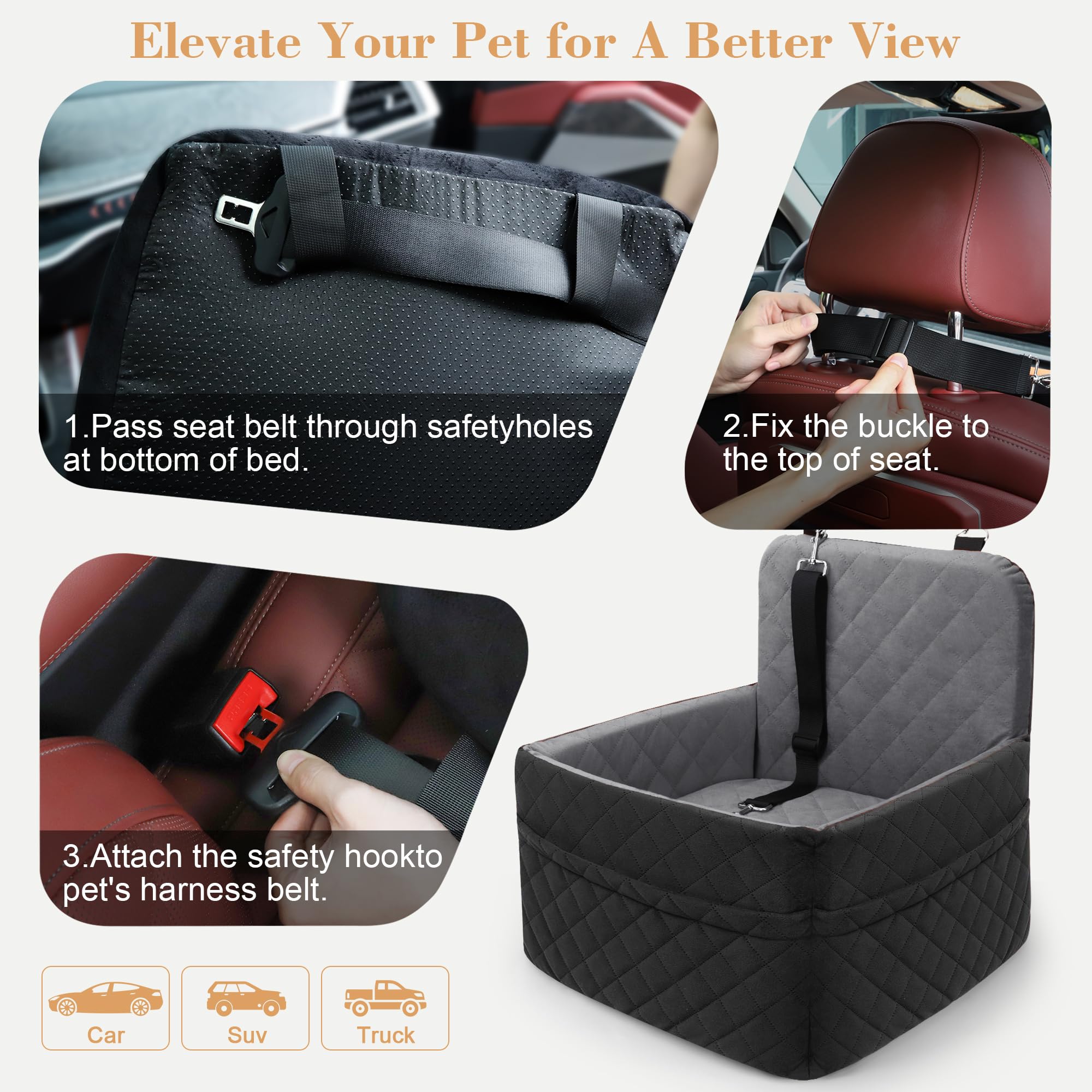 VSAPRDT storage pockets keep treats and toys within easy reach.