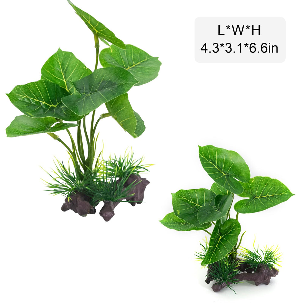 Vtapliea aquarium ornaments pack provides vibrant, maintenance-free greenery.