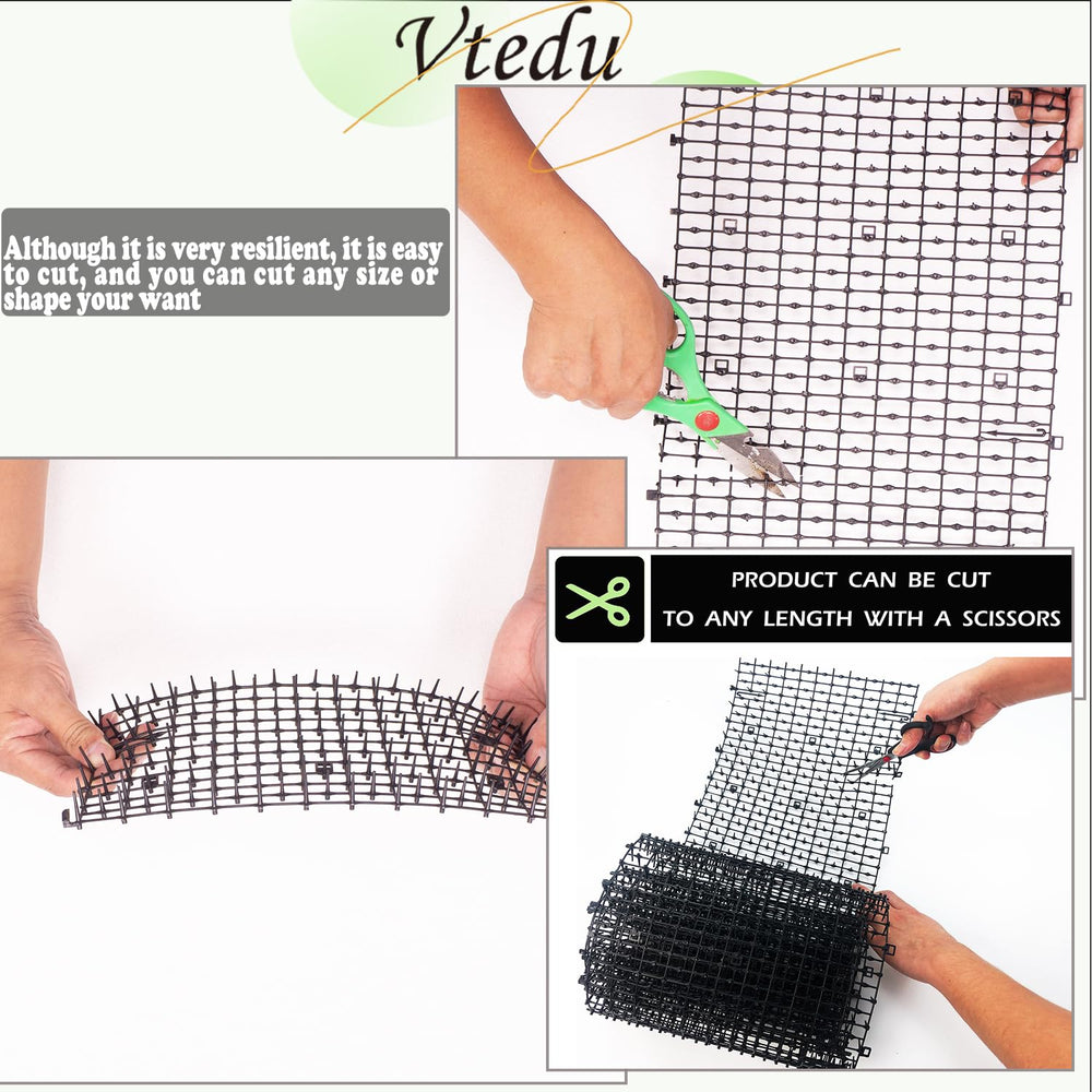 Vtedu high-density spike design provides effective deterrence for cats.