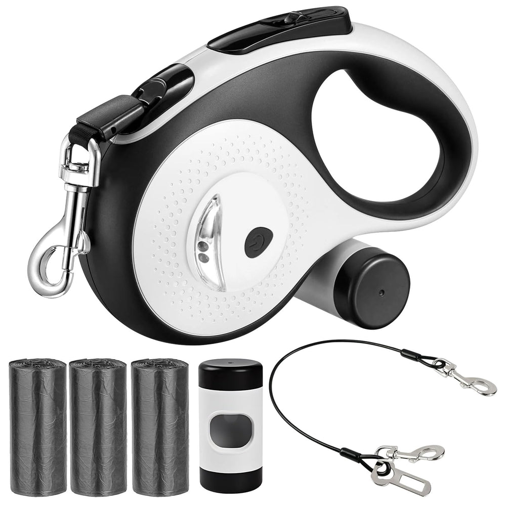 VTOPVMAX 26ft retractable leash with LED light for nighttime visibility