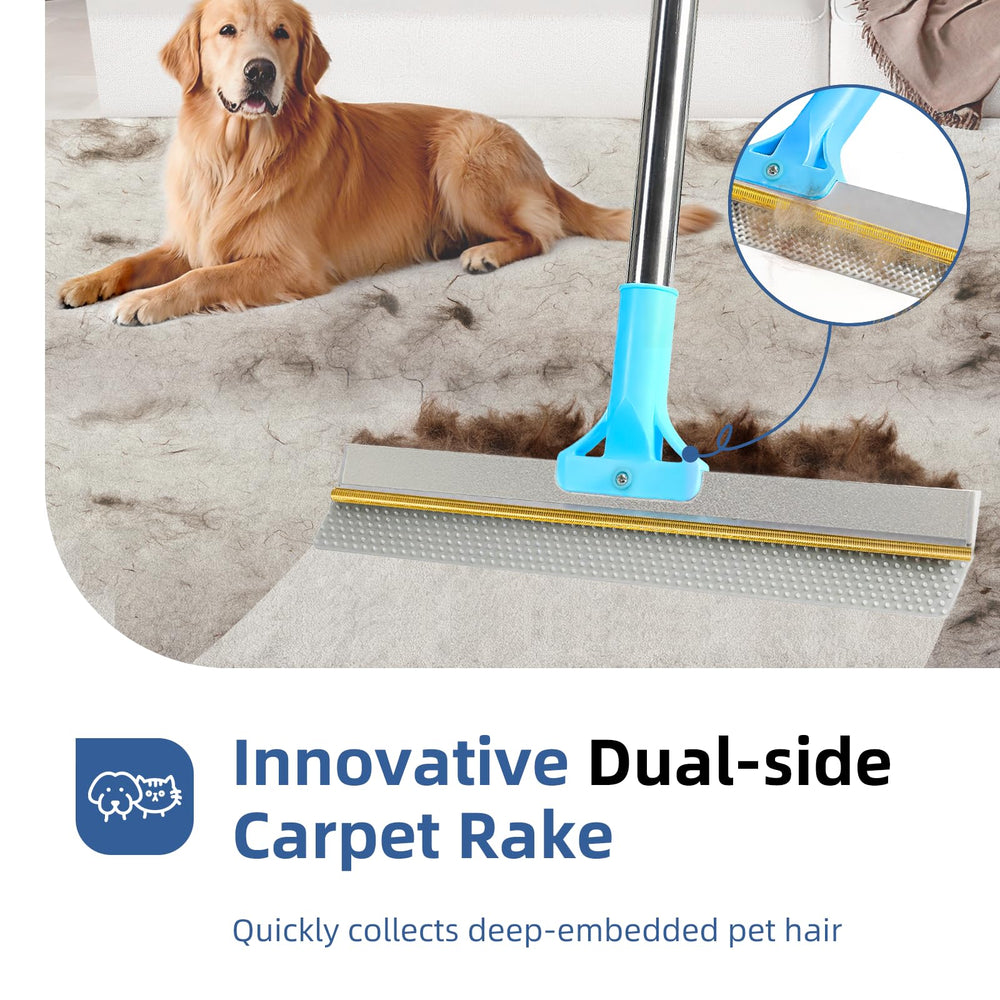 VTOPVMAX copper scraper deep-cleans tough hair in carpets and rugs.