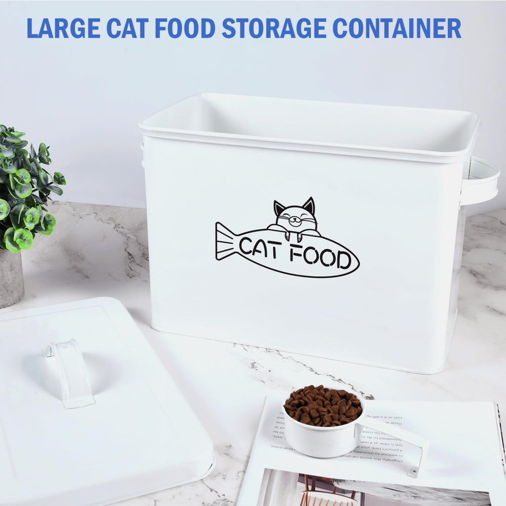 Vumdua airtight seal with lid helps maintain dryness for dry kibble.