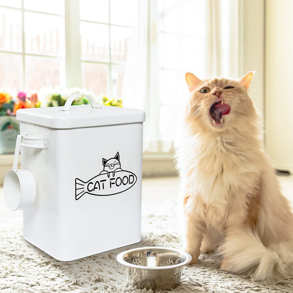 Vumdua 5-6 lb capacity fits daily dry food or treats neatly