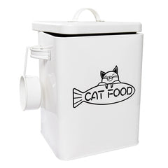 Vumdua farmhouse pet food container with lid keeps kibble fresh and organized