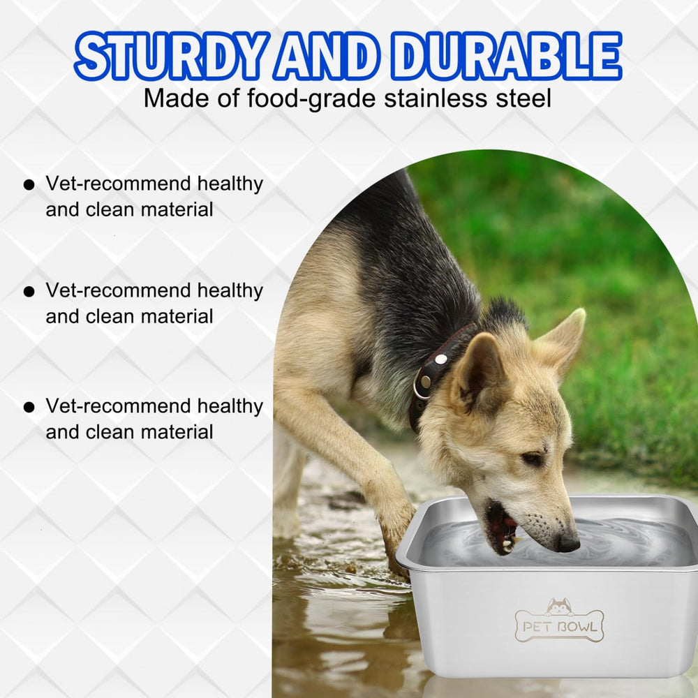 Vumdua rectangular shape offers stability to prevent spills.