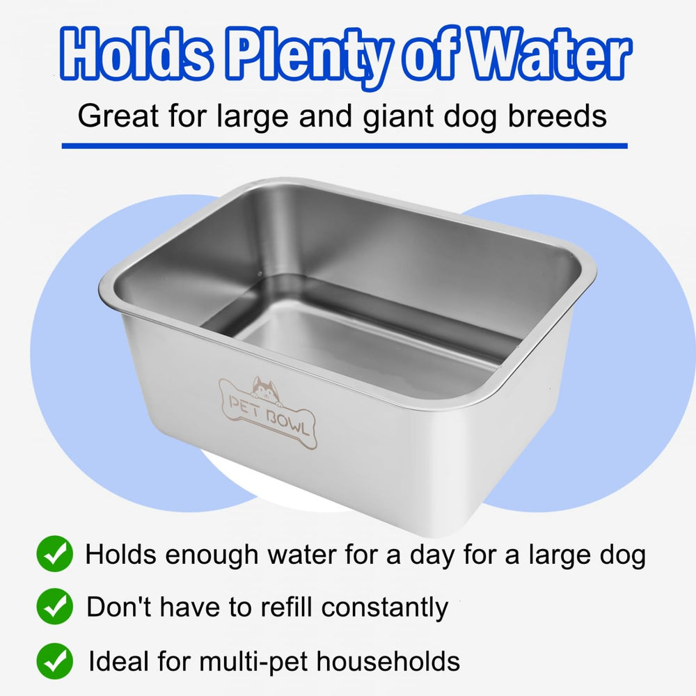 Vumdua stainless steel dog bowl close-up highlighting food-grade material and rust resistance.