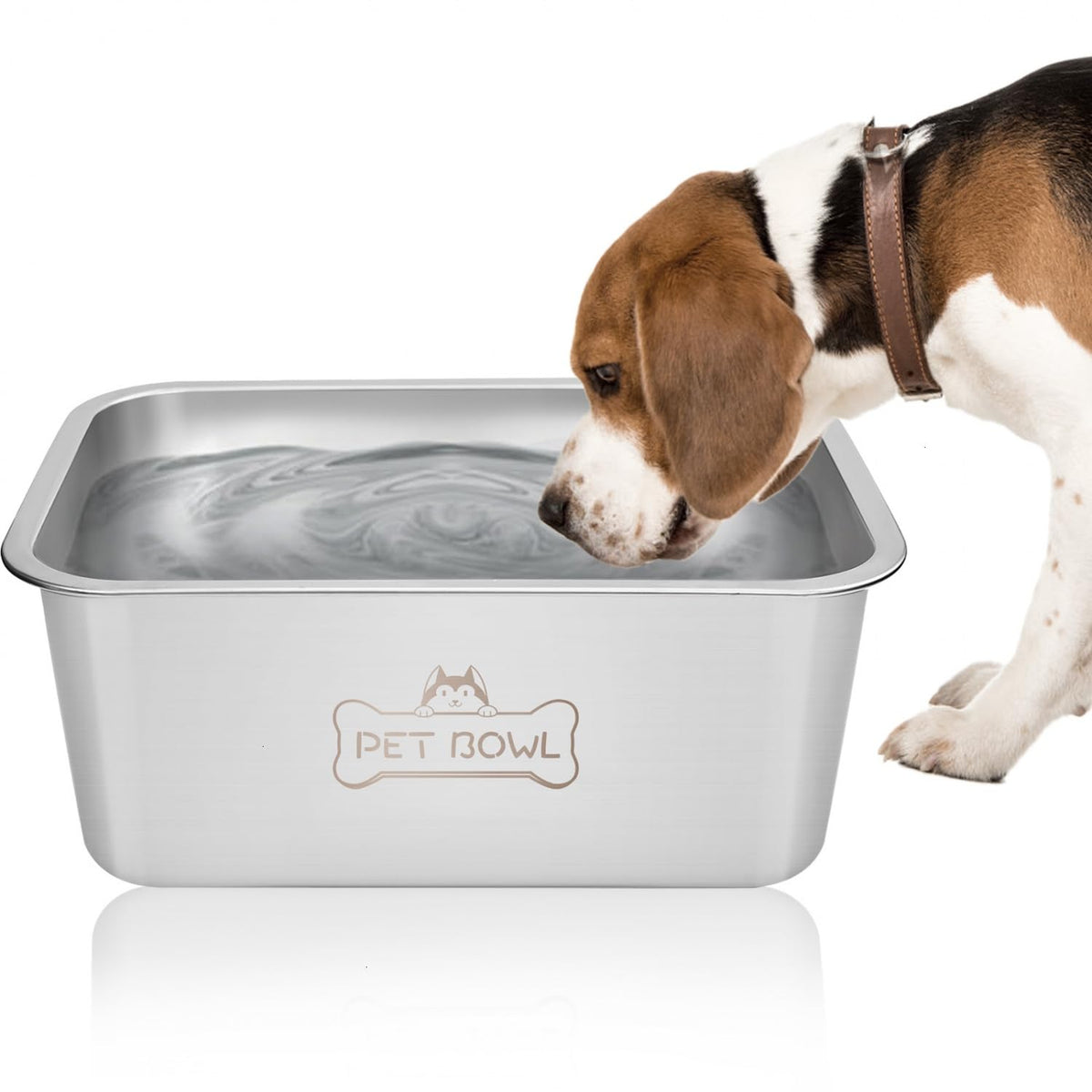 Vumdua large dog water bowl with 3-gallon capacity for indoor or outdoor use.