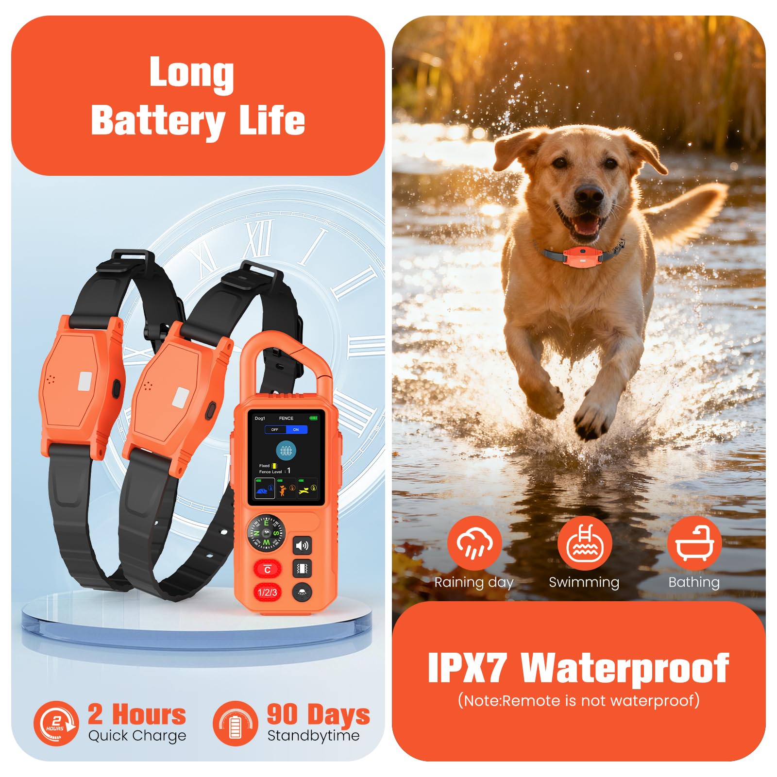 VUMXPE camping-ready kit includes flashlight, compass, and carabiner clip.