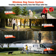 VUMXPE color TFT remote displays real-time status for both dogs at a glance.