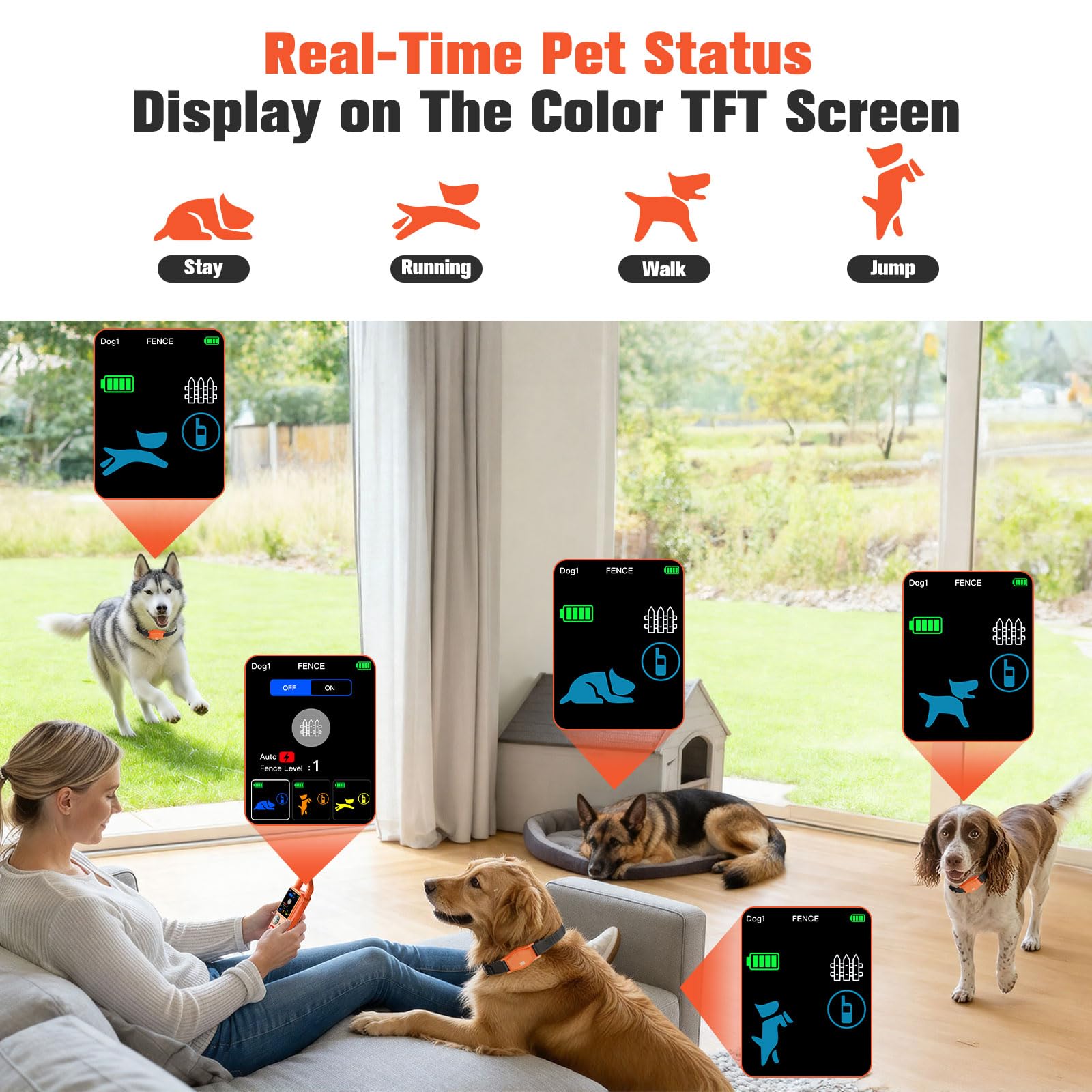 VUMXPE extended battery life supports long fence or training sessions.