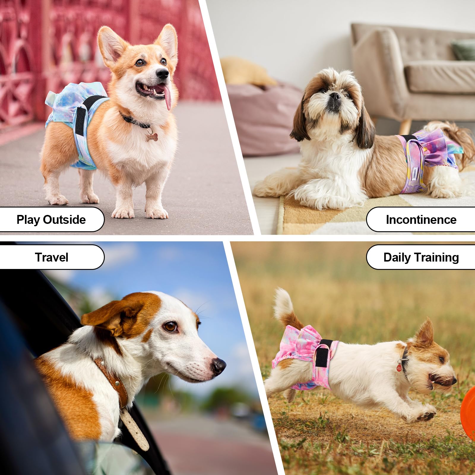 VUNCESSIN machine washable dog diapers reduce waste and costs