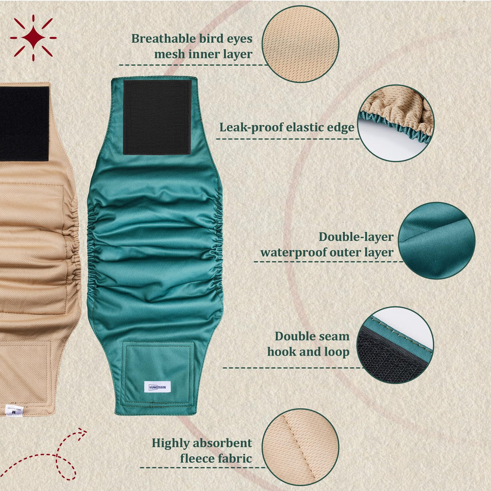 VUNCESSIN double-stitched Velcro provides secure fit.