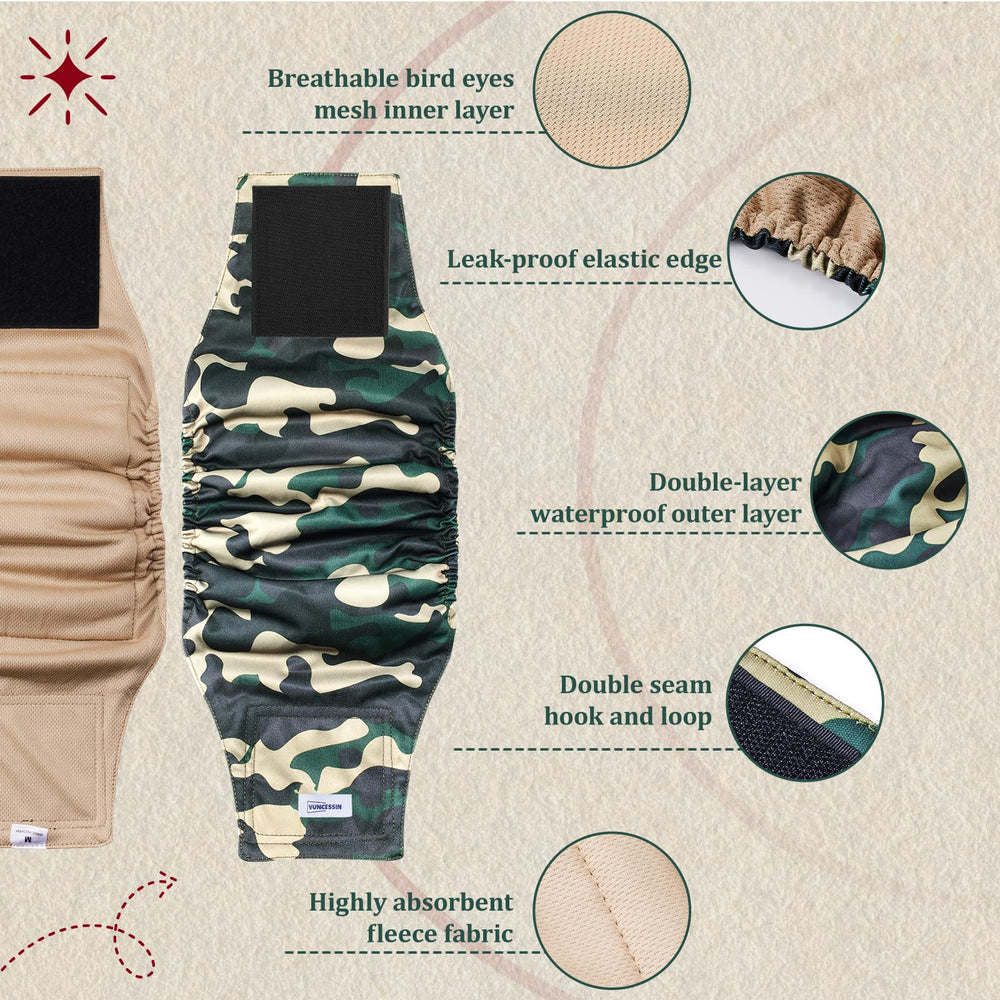 VUNCESSIN double-stitched Velcro closures keep the wrap securely in place.
