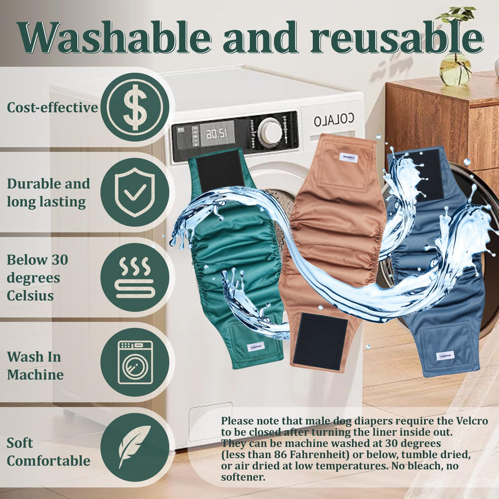 VUNCESSIN machine washable at 30°C for quick reuse.