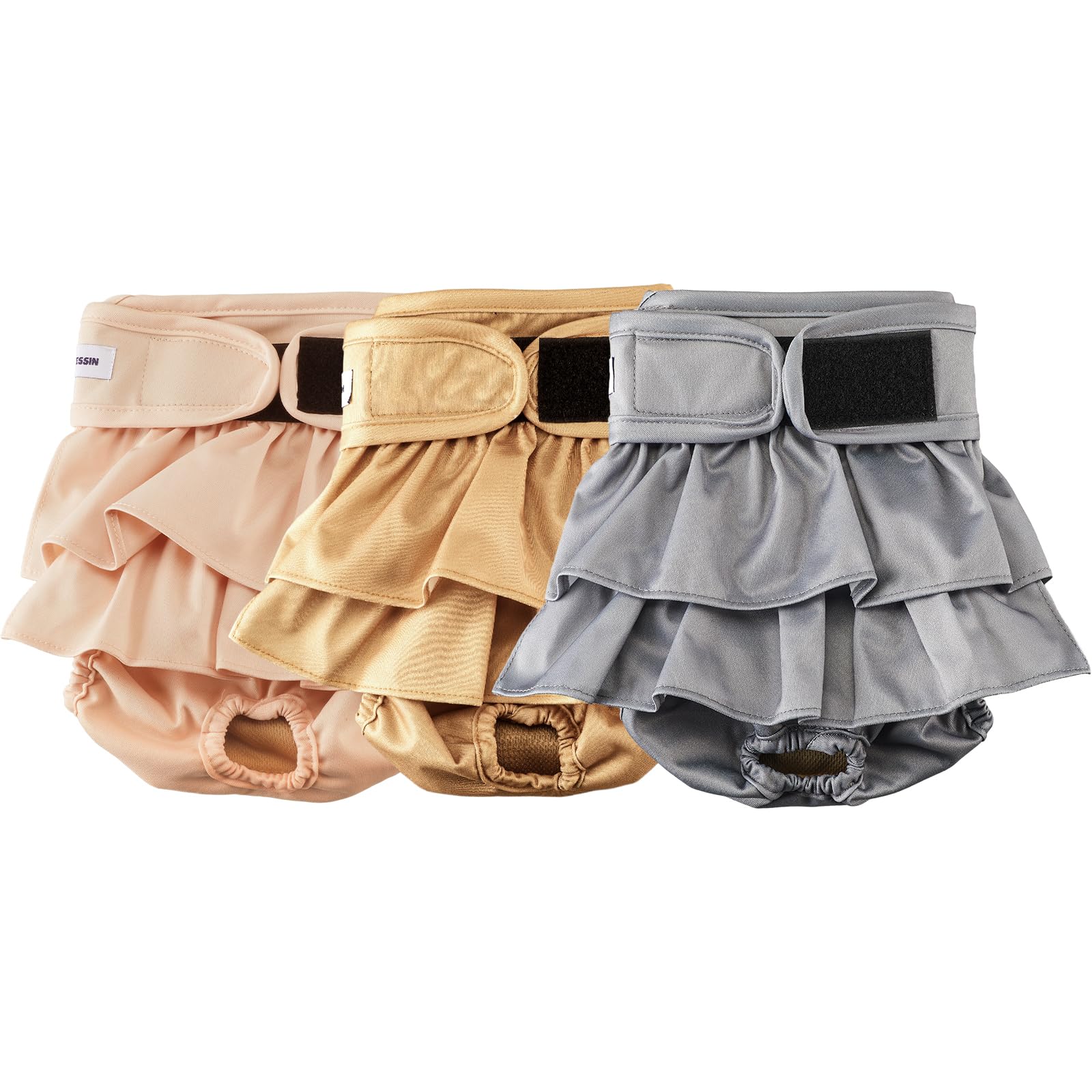 VUNCESSIN XXL reusable dog diapers pack keeps female dog dry and comfortable.