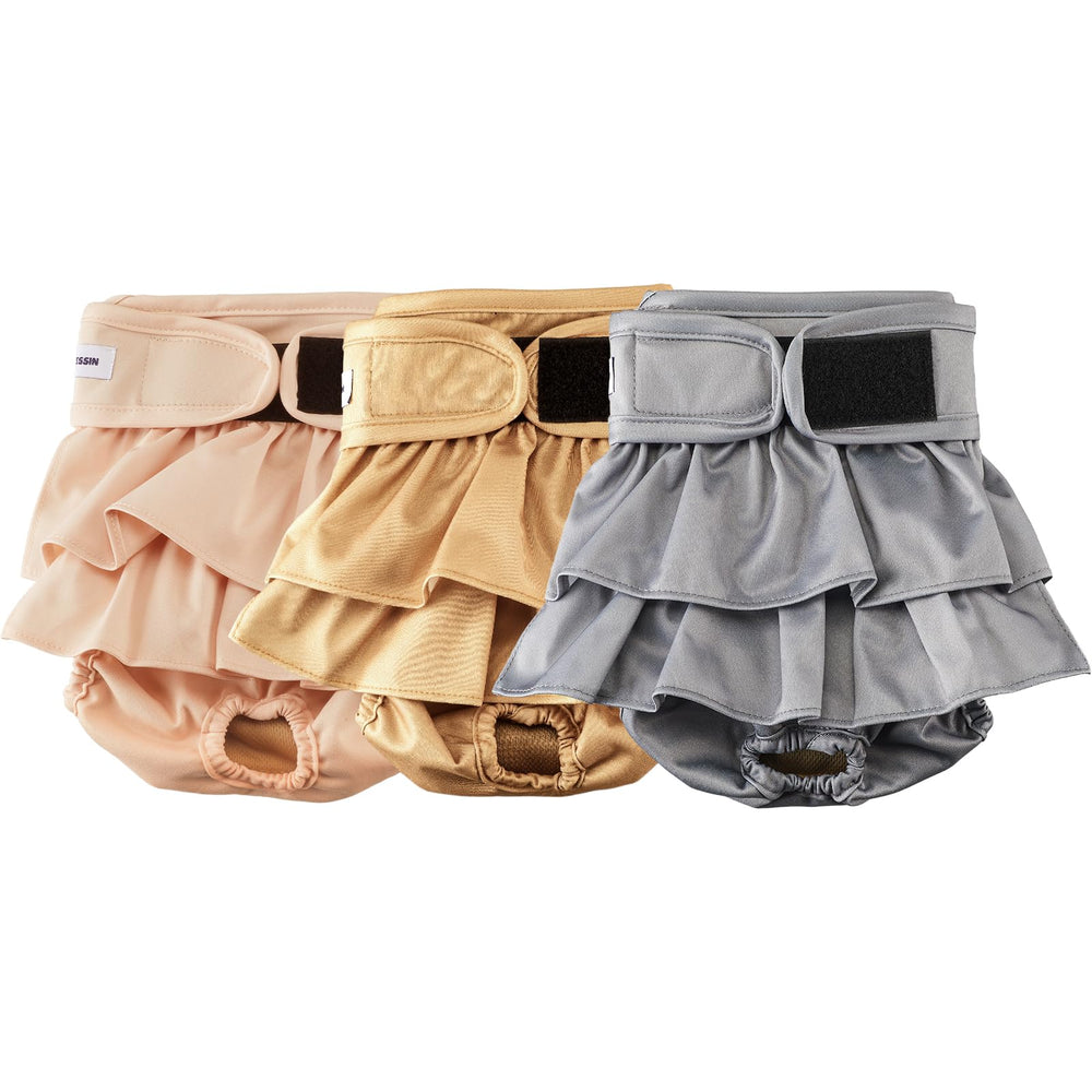 VUNCESSIN XXL reusable dog diapers pack keeps female dog dry and comfortable.