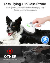 VVWVVW deshedding-brush removes loose fur efficiently